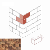 Искусственный камень Лотиан 440-45 Угловой элемент
