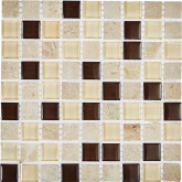 Мозаика Мозаика из натурального камня и стекла 2027 30x30