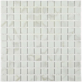 Мозаика Стеклянная мозаика Mia white matt 300*300