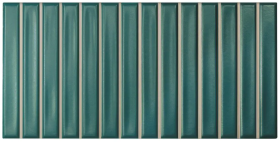 128695 Плитка Sweet Bars Teal Matt 12.5x25