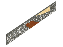 610130005320 Плинтус Палладио Black Battiscopa 7.2x60