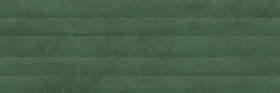 16480 Плитка Green Show Зеленый рельеф сатинированный ректификат 39.8x119.8