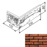 Искусственный камень Венеция 334 Угол 23x6