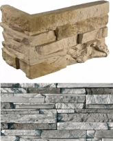 102-85 Искусственный камень Кросс Фелл Серый 7х25.5x10 (6х15.5x10)