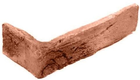 305-55 Искусственный камень Бремен брик Коричневый угол 8x18.5x6.5