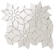 fQKY Мозаика Roma Gold Pb Onice Neve Daisy Mosaico 29x31.9