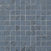 fOY0 Мозаика Bloom Metal Blue Silver Mosaico 30.5x30.5