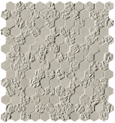 fOYV Мозаика Bloom Grey Print Esagono Mosaico 29.5x32.5