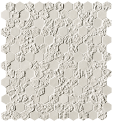 fOYW Мозаика Bloom White Print Esagono Mosaico 29.5x32.5