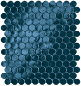 fROH Мозаика Glim Blu Navy Round Mosaico Brillante 29.5x32.5