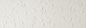 fOL0 Плитка Lumina sand art Flower White Matt RT 30.5x91.5