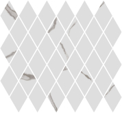 T054/48022 Декор Монте Тиберио Мозаичный белый глянцевый 37.5x35x1