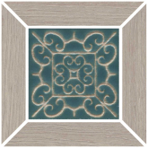 ID152 Декоративная вставка Тровазо Наборный серый матовыйx0.9 13x13