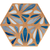 J084 Керамогранит Terracreta Dipinto Chamotte Esagonо 25x21.6