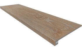 Ступень Kraft Wood Комплект KW01 Rusty Beige ( 33x120 структурированный прямоугольный бортик без насечек + Подступенок) 33x120