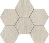 Декор Kraft Wood KW00 Nordic Hexagon структурированный 25x28.5