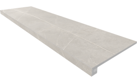 Ступень Nolana Комплект NL02 Light Grey ( 33x120 неполированный прямоугольный бортик без насечек + Подступенок 14.5x120)