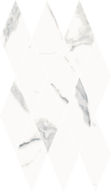 Мозаика Stellaris Statuario White Mosaico Diamond Lux 28x48
