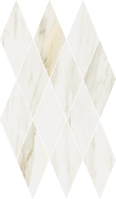 Мозаика Stellaris Carrara Ivory Mosaico Diamond Lux 28x48