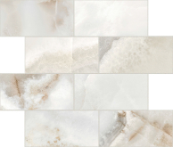 Мозаика Reves De Rex Noisette Muretto Sfalsato Glossy 6mm 7.5x15 30x30