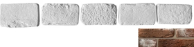 Искусственный камень Мадрид Тычок 408 12.5x7-8x1,7