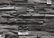 Искусственный камень Горный плитняк Рядовой элемент 09.26 Графитовый 19.3x9.5