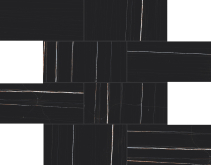 Декор Stones&More 2.0 Sahara Noir Glossy Muretto 6mm 7.5x15 30x30