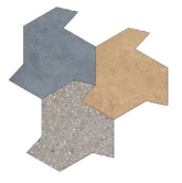 Декор Match Up Decoro Shapes Earl Grey-Cinnamon-Blueberry Comfort 48.28x49.99 48.28x49.99