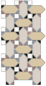 Керамогранит Ясмин Фон 1 (35/10/14/08/01/19) 43.8x21.9