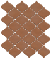 Плитка Арабески Марокко Коричневый глянцевыйx0.7 26x30