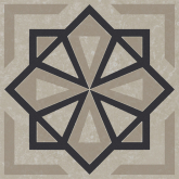 Декор Касабланка Серый светлый матовыйx0.7 9.8x9.8