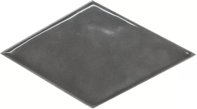 Декор Риад Серый тёмный глянцевыйx0.9 13.5x7.8