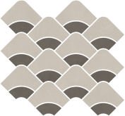 Декор Таделакт Наборный серый светлый. коричневый матовый обрезнойx0.9 30x28