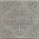 Декор Фес Серый глянцевыйx0.77 15x15