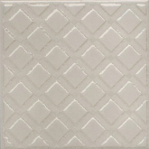 Декор Бахия 1 серый светлый глянцевыйx0.7 9.8x9.8