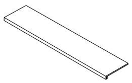 Ступень Forte dei Marmi Rock Tiffany White Scalino Frontale 33x120