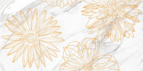 Декор Briere D Flower Белый 1 30x60