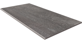 Ступень Tramontana TN02 Anthracite Неполированная с насечками 30x60