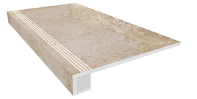 Set/Steptrade/KA03_NS/33x120/S1/Riser/KA03_NS/14.5x120 Ступень Kailas KA03 Light Brown Неполированная (комплект ступень и подступенок) 33x120