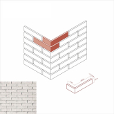 Искусственный камень Бергамо Брик 370-05 Угол