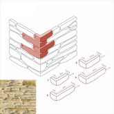 Искусственный камень Айгер 540-15 Угол