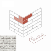 Искусственный камень Берн брик 395-05 Угол 24x6