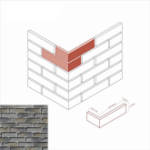 Искусственный камень Берн брик 395-85 Угол 24x6