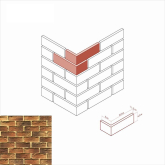 Искусственный камень Бремен брик 308-45 Угол