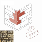 Искусственный камень Данвеган 500-25 Угол