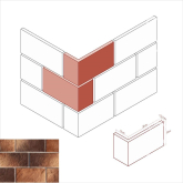 Искусственный камень Ленстер 531-45 Угол 32.5x20