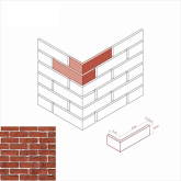 Искусственный камень Лондон брик 302-65 Design угол