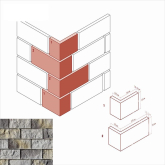 Искусственный камень Лорн 416-85 Угол 26.5x15