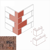 Искусственный камень Лорн 417-45 Угол 26.5x15