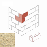 Искусственный камень Лотиан 440-15 Угол